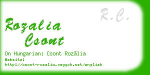 rozalia csont business card